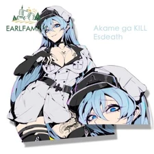 EARLFAMILY 5.1” Esdeath Fanart Car Sticker Anime Akame Ga KILL Waifu vinyl Decal