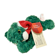 Vintage Russ Holiday Flopples Mini Plush Friggles Frog Christmas Stuffed Tag 5"