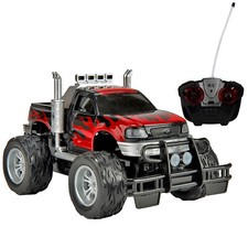 Kids 4WD RC Remote Control High Speed Off Road Pickup Truck Toy Gift With Lights