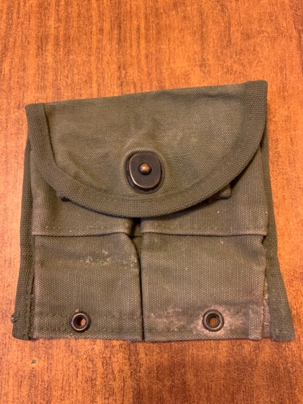 ORIGINAL G.I. KOREAN WAR M1 CARBINE WEB BELT POUCH