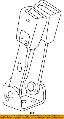 Chevrolet Silverado Seat Belt Receptacle - 19300846 | GM