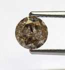 loose round diamond .81ct I2 brown 6.29X3.31mm vintage champagne Natural — photo 1