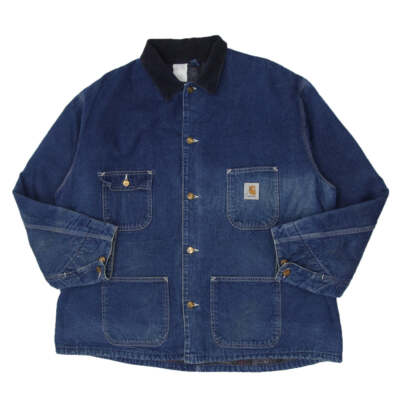 Vintage Carhartt Detroit Denim Jacket Blue Men's 75x78 Regular