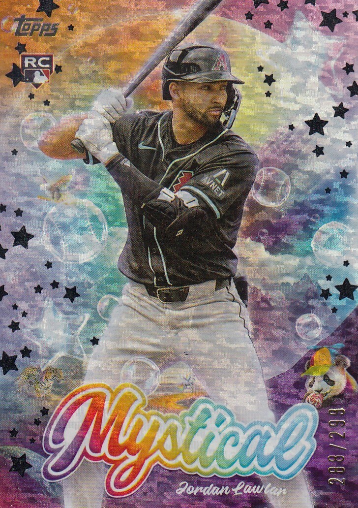 JORDAN LAWLAR /299 TOPPS UPDATE ROOKIE MYSTICAL BLACK RC DIAMONDBACKS #16 2024