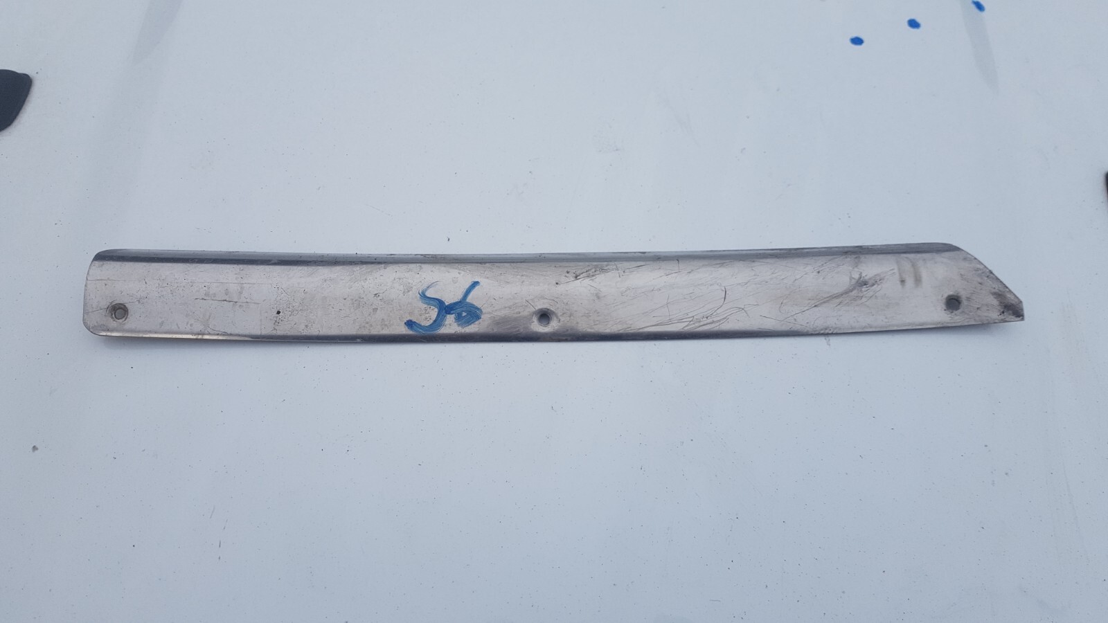 TRIUMPH STAG MK1 /2 INNER CHROME B POST TRIMS x2 n/s and o/s 70/77