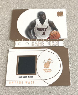 2004-05 Skybox Limited Edition Rare Form Die Cut #RF-DW Dwyane Wade Heat /50