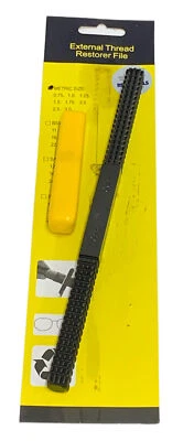 METRIC THREAD RESTORATION REPAIR FILE 0.75 - 3 CLEAN DAMAGED THREADS RDGTOOLS