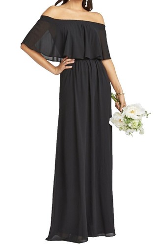 Show me your MuMu Chiffon Dune Bridesmaid Dress Maxi Empire Waist | eBay