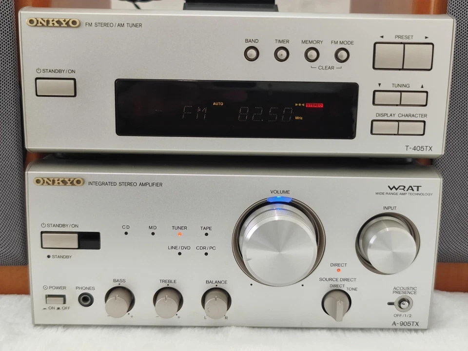 ALTAVOZ AMPLIFICADOR INTEGRADO SINTONIZADOR FM AM ESTÉREO ONKYO T-405TX A-905TX D-092TX JP Foto 2 de 4