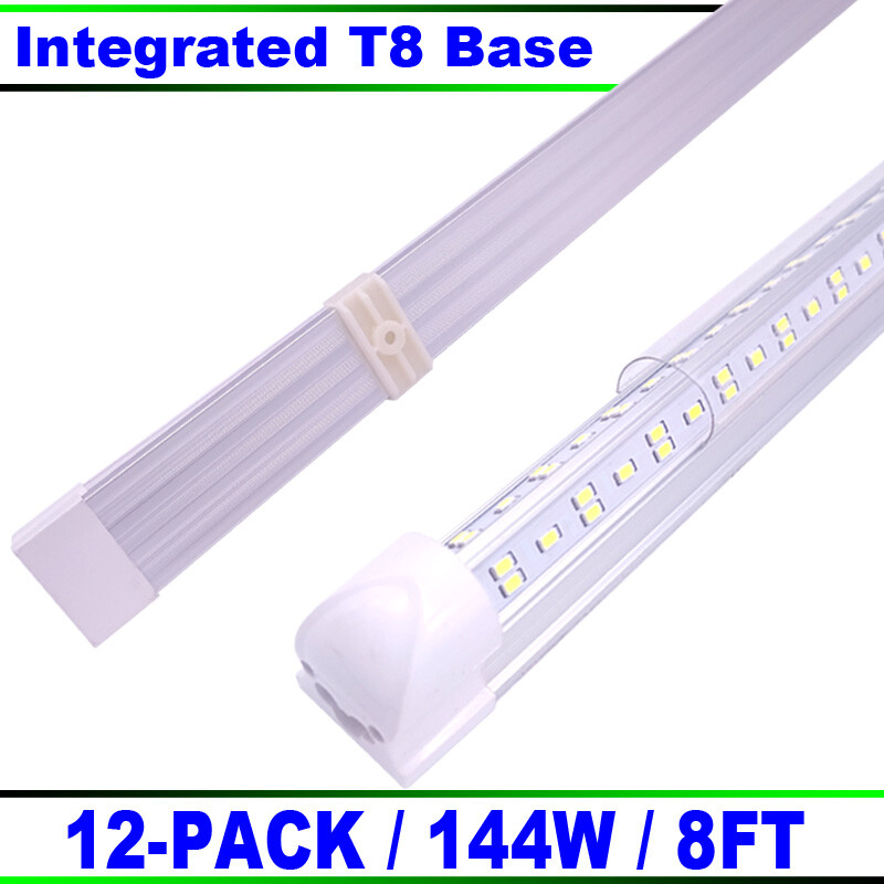 LED Shop Light, 8Ft 144W 18000Lm 6500K Shop Lights, Led Light Fixture 12 Pack