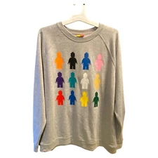 LEGO Collection Target Men's Size L Large Minifigures Graphic Sweatshirt Legos