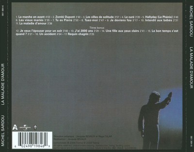 MICHEL SARDOU LA MALADIE D'AMOUR NEW CD