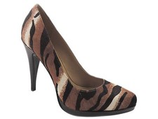 Nine West Women's Rocha Platform Pumps Natural Multi Animal Print Size 7 M