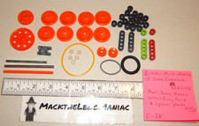 Erector 836515E Multi-Models 15 Lot of Axel, Plastic , Band  Spacer Parts Only