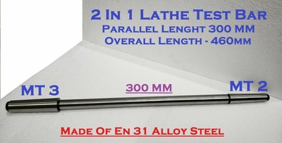 Barre D'alignement Pour Tour OMEX – Mandrin Test MT1, Acier Allié En31, Précision 1 Micron, Longueur 151 Mm - 6