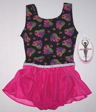 Moret Leotard Bodysuit Dress Skirt Spring Heart Tank Skirtall New Girl XS or S
