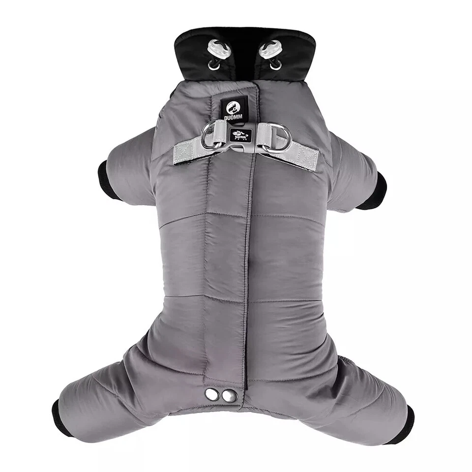 Pet Snowsuit for Dog Winter Dog Jacket Coat Waterproof Warm Puppy Hooded Clothes - Image 3 of 4