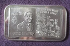 Walt Disney Ultra RARE Only 700 Made #ed USSC  1 Troy Oz. .999 Fine Silver Bar