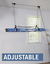 StoreYourBoard Ladder Storage Ceiling Pulley System, Garage Mount Hoist