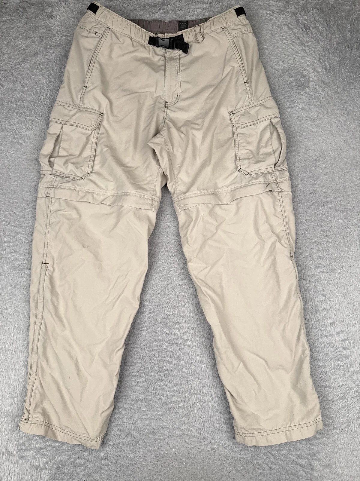 REI Pants Mens Medium Beige Convertible Cargo Hiking Nylon Belted Outdoor Trail
Opens in a new windo