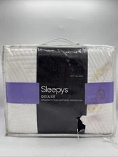 Sleepys Deluxe STAINED Comfort Cool Mattress Protector Split Cal King New OTHER