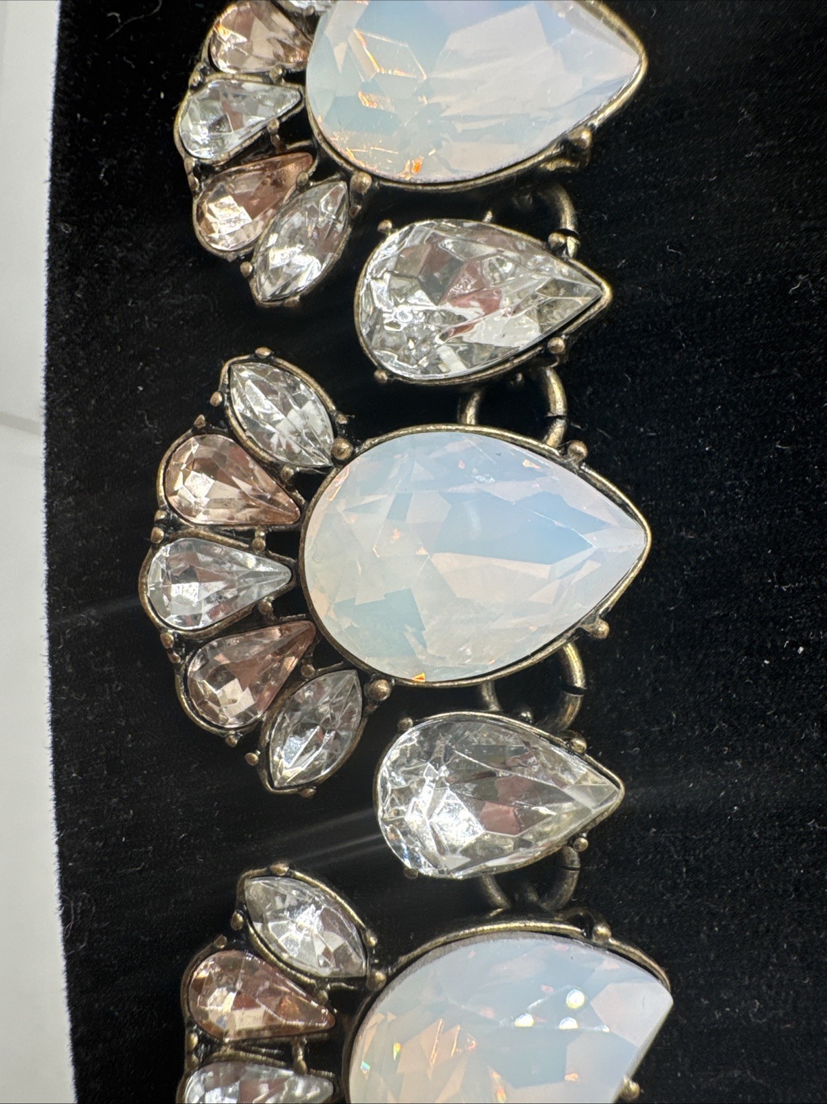 Baublebar Tear Drop Rhinestone Statement Necklace - image 3