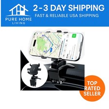 360-Degree Car Phone Holder with Adjustable Clip for 4-7 inch Phones