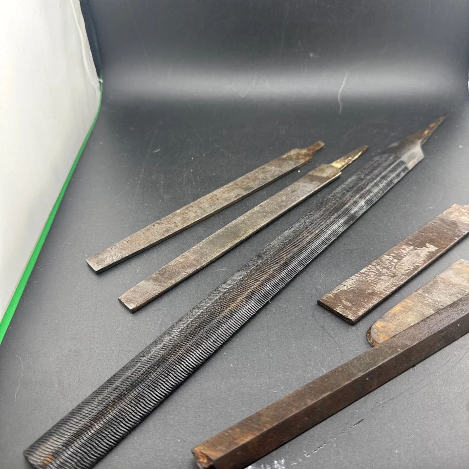 Juego de limas planas, redondas y medias redondas Bastard mixtas, 6 piezas, hechas en EE. UU.📦 Foto 4 de 4