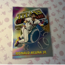 Topps 2024 Finest Ronald Acuña Jr. Titans of the Game #TOG-7 Braves Baseball