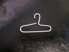 Dollhouse Clothing Hangers White Lot of 10