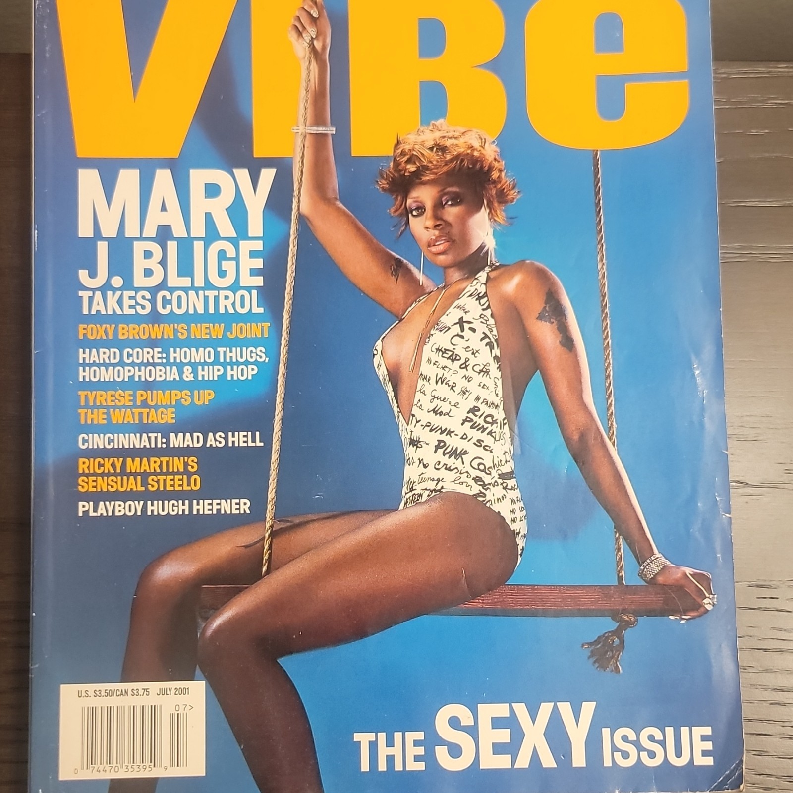 VIBE Magazine July 2001 Mary J. Blige Cover Hip Hop R&B Music Issue