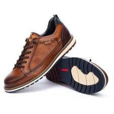 Pikolinos Men's Berna Brandy Leather Lace-Up Casual Sneakers - NWOB - Sz 45