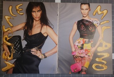 2-Page Large-Format Magazine Advertisement for Versace Milano