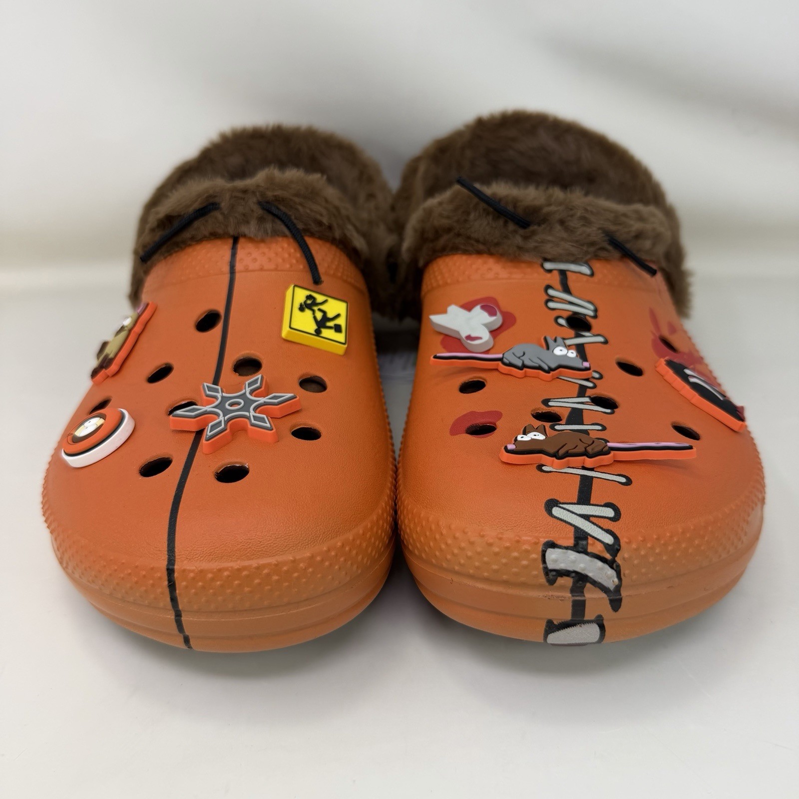 Crocs South Park Kenny Classic Lined Clogs Orange Brown Men’s Size 12 image 3