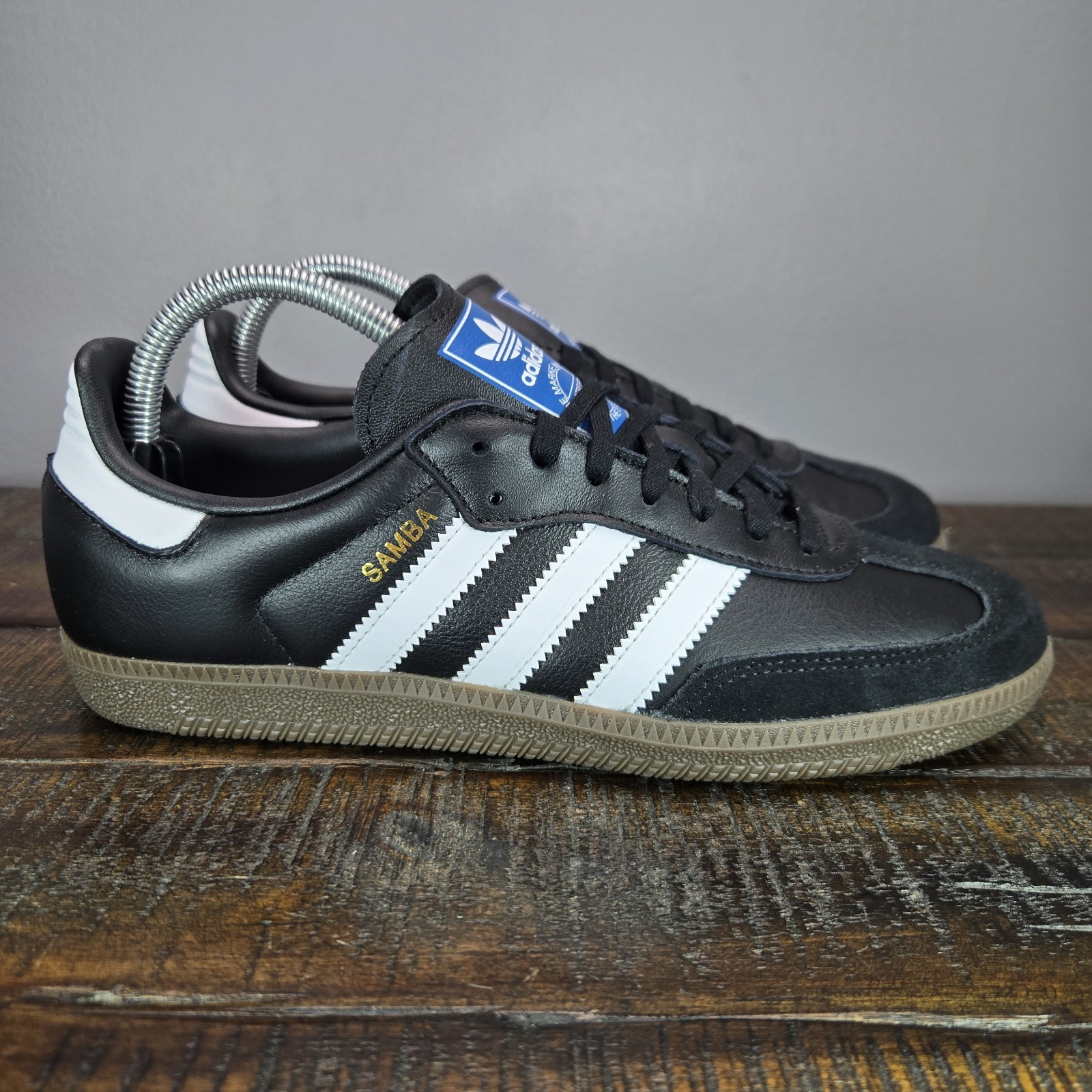 adidas Samba Youth Boys Size 7 Lifestyle Shoes Black Gum Brown White IE3676 adidas Samba Youth Boys Size 7 Lifestyle Shoes Black Gum Brown White IE3676