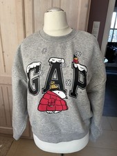 GAP Sweatshirt Grau Snoopy Winter Gr. M Top Zustand