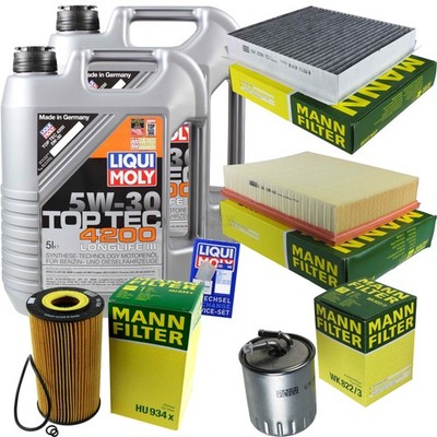 INSPEKTIONSKIT FILTER LIQUI MOLY ÖL 10L 5W-30 für Mercedes-Benz M-Klasse W163