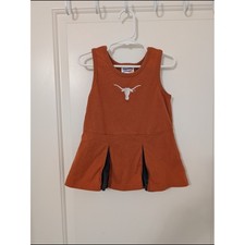 Vintage University Of Texas UT Embroidered Cheerleader Dress 24m