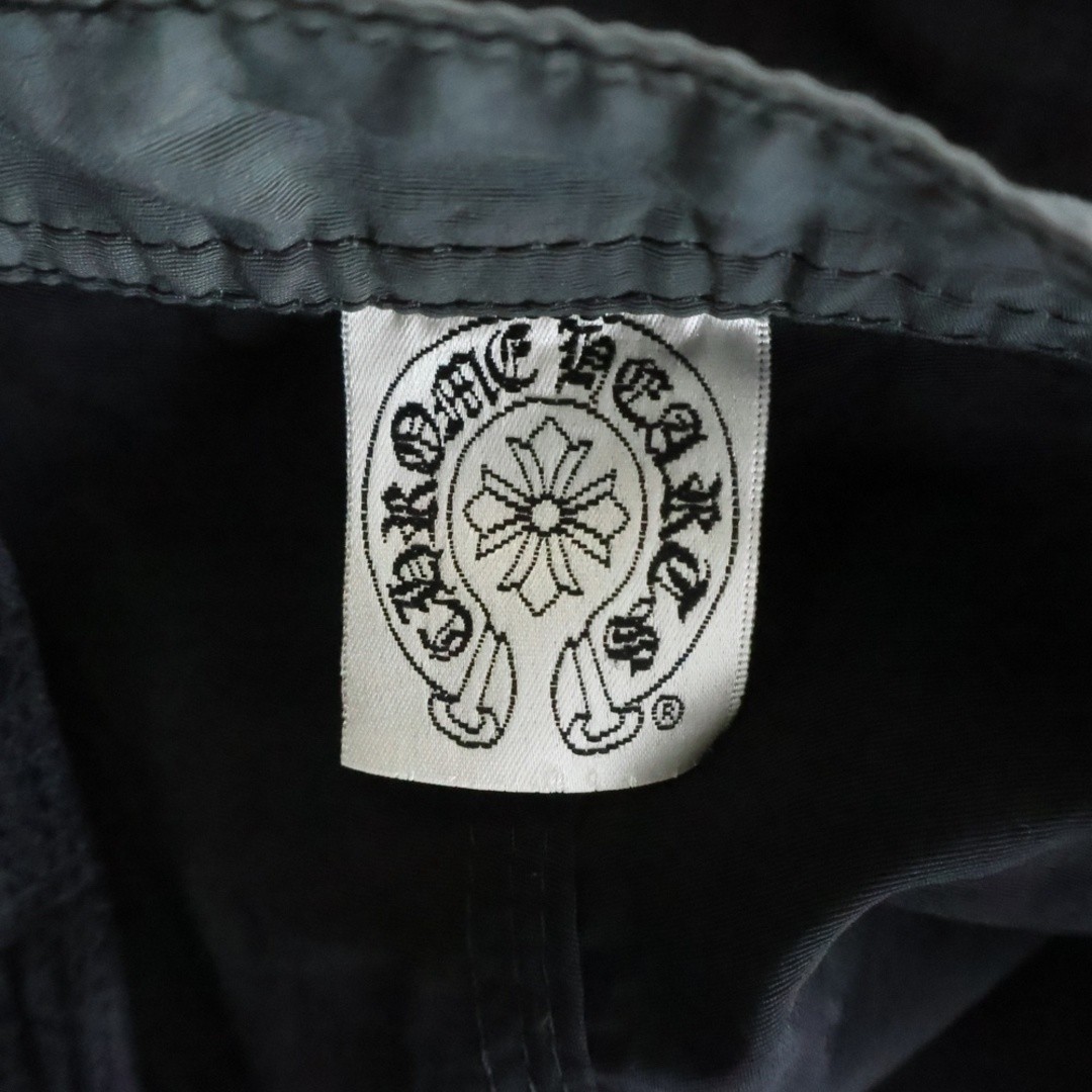 CHROME HEARTS SWIM PANTS CRS BTN Crossball Button Scroll Label Shorts Black Used thumbnail 6