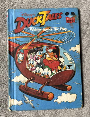 Duck Tales: Webby Saves the Day Hardcover Disney 1989 Random House Book Club Ed
