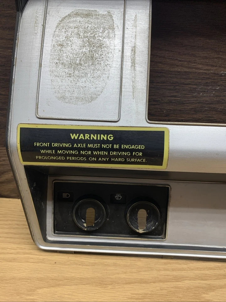 80-86 Ford F800 Bronco Dash Instrument Cluster Bezel Grey - Image 3 of 4