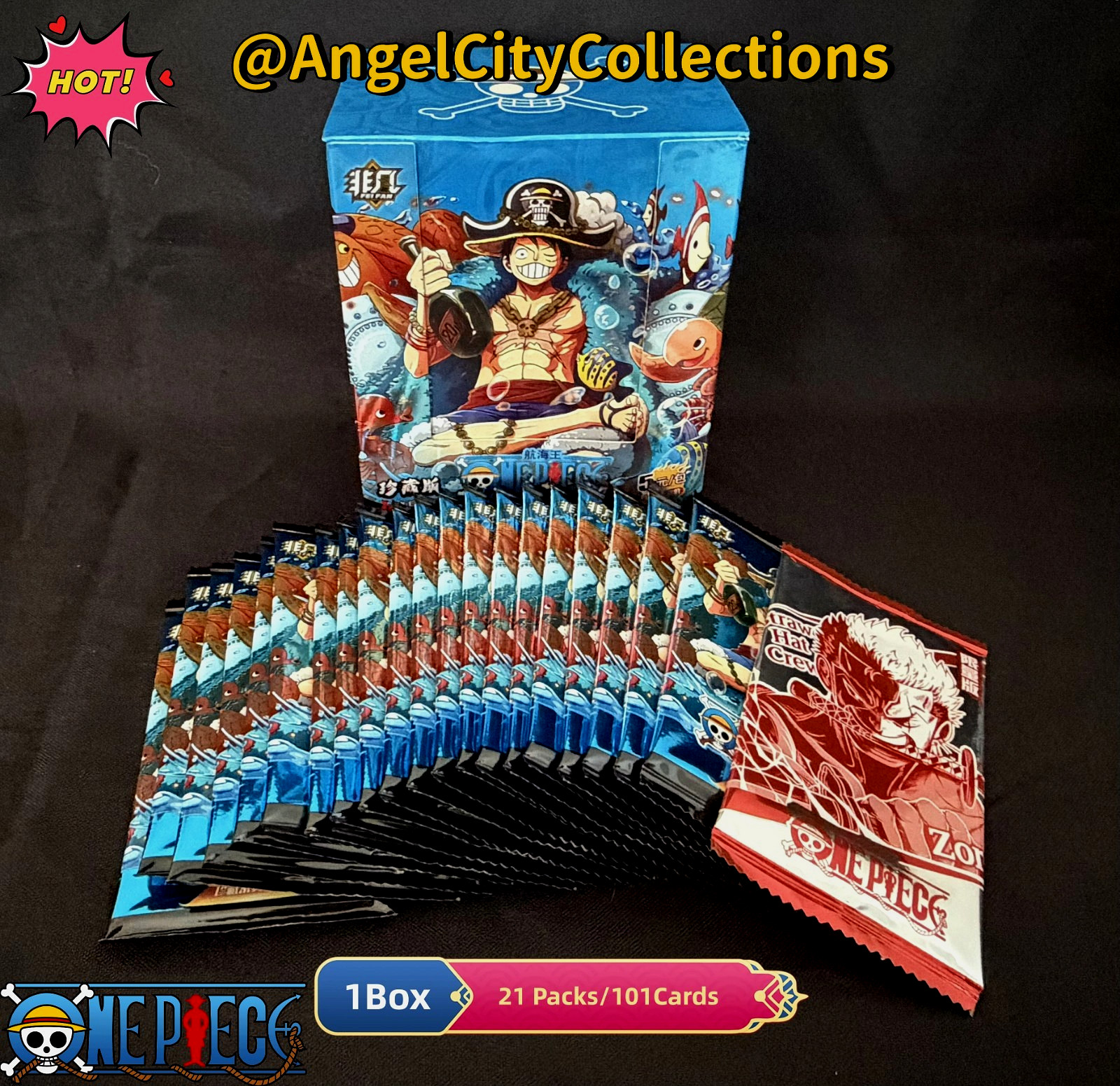 One Piece CCG TCG Preimum Booster Box 21 Packs Luffy Nami Card Game Anime Doujin