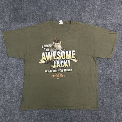 Duck Dynasty Graphic T-Shirt Alstyle Olive Green I Brought the Awesome Jack 2XL