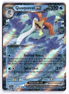 Quaquaval ex - - PAL #052/193 SV02: Paldea Evolved Double Rare Holo LP