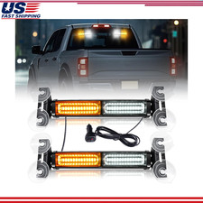 40 Led Emergency Strobe Traffic Advisor Dash Light Bar 2-in-1 Visor Frontrear 40 Led Emergency Strobe Traffic Advisor Dash Light Bar 2-in-1 Visor Frontrear