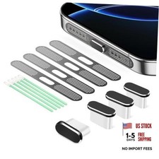 USB C Dust Plug, 4 Pack USB for Only iPhone 17 and iPhone 15 to 16 series Black