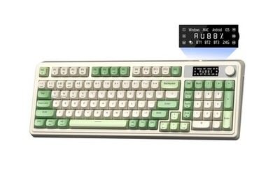 AULA S99 Pro Wireless Keyboard, Display Screen & Media Knob, TriMode Bluetoot...