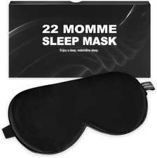 Silk Sleep Mask 100 22 Momme Mulberry, Sleep Eye Mask for Women Men, Blackout B