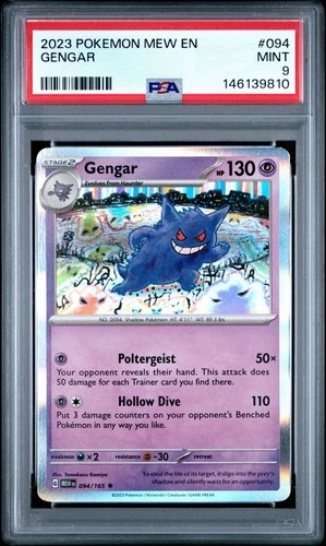 2023 POKEMON MEW EN 151 HOLO 094 GENGAR PSA 9
