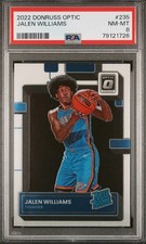 Jalen Williams 2022 Donruss Optic Rated Rookie #235 PSA 8